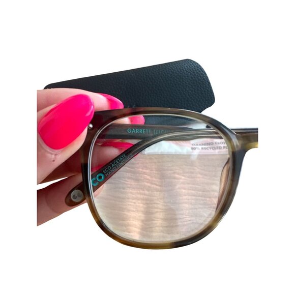 GARRETT LEIGHT Optical Carrol Tortoise Glasses with Case - Picture 5 of 5